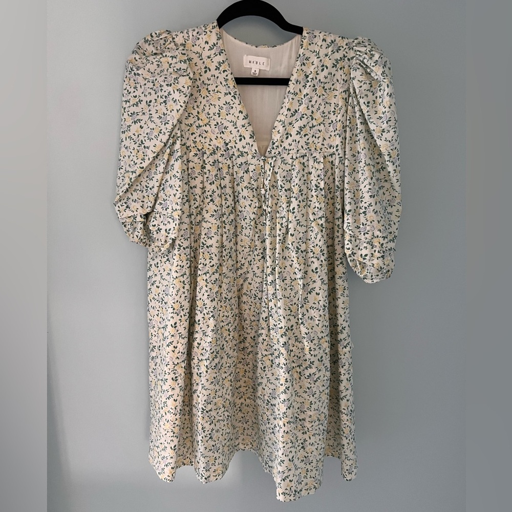 Revel Cream Floral Mini Dress